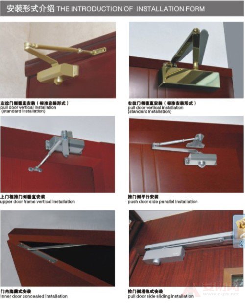 闭门器安装示意图解析